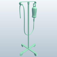 iv stand v1 tools equipment printable lowpoly 3d print model - Mito3D