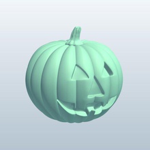 jackolantern sorridente v1 stagionale stampabile lowpoly 3d print model - Mito3D