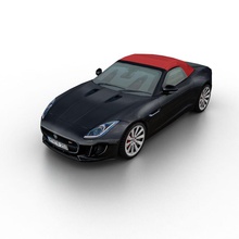 jaguar f-type 2014 2013 british cabrio cabriolet car euro f fast lower lowpoly model poly power ready real sport strong taurus x time type vehicle 3d print model - Mito3D