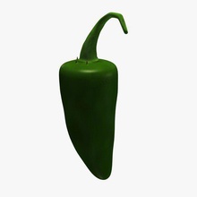 jalapenopepper jalapeno food printable lowpoly 3d print model - Mito3D