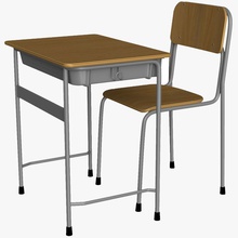 Japon okul masası 3dblaan oditoryum tezgah blender bina sandalye sınıf konferans masa mobilyalar mobilya iç model oda koltuk çalışma tablo öğret öğretmen unversity 3d print model - Mito3D