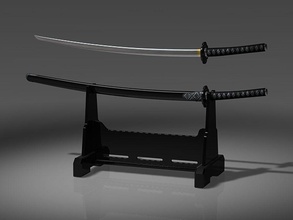japonês swordzip o corte hiroaoki japão espada japonesa zip katana corpo-a-corpo modelo nihonto arma 3d print model - Mito3D