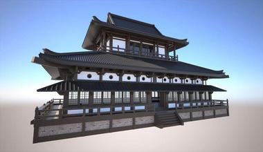 japanese temple traditional aisa architecture asian building china chinese historic historical house japan model religion structure temples tradition yorden77 3d print model - Mito3D