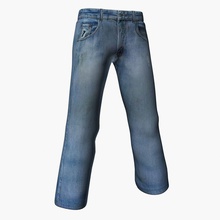 jeans almaral Charakter Tuch Kleidung denim denys jean Mann Modell pantallons Hose Menschen Arbeit Arbeiter 3d print model - Mito3D
