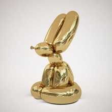 jeff koons balloon rabbit 3ds animal bunny chrome fbx gold inflatable mali222 max model obj rabbits statue toy vray 3d print model - Mito3D