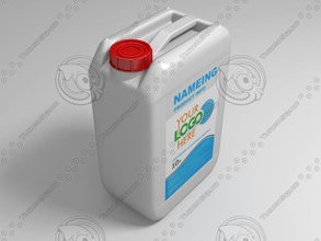 jerrycan 3d benzin benzine bottle can canister cemical chemich container fuel gallon gasolene gasoline jerican model oil petrol plastic tank vachagan vehicle washer 3d print model - Mito3D