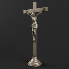 jesus crucified 3d character christ cross crucifixion god guys human male man model modeler3dcom nazareth people religion religious 3d print model - Mito3D