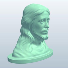 jesus v1 historical bust nazareth statues busts printable lowpoly 3d print model - Mito3D