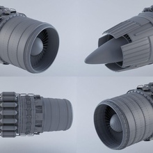 moteur jet mkviic des avions en avion vol l'apport mach de modèle pièces motorisation la propulsion riker fusée vitesse supersonique turbine turboréacteur william 3d print model - Mito3D