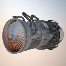 jet motoru 3d aerospace hava uçak bıçak cg oner motor fan yüksek endüstriyel makine model parçalar poly güç pervane mil türbin turbo tüm turbojet araç 3d print model - Mito3D