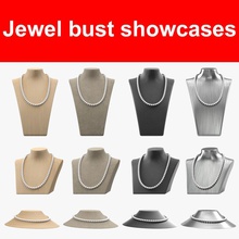 jewel bust showcases beauty cabinet case chain collection design display furnishings furniture gems gold jewelry jewels milosjakubec model necklaces pearl set showcase silver stand store wood 3d print model - Mito3D