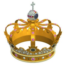 jeweledcrown v1 jeweled crown jewelry printable lowpoly 3d print model - Mito3D