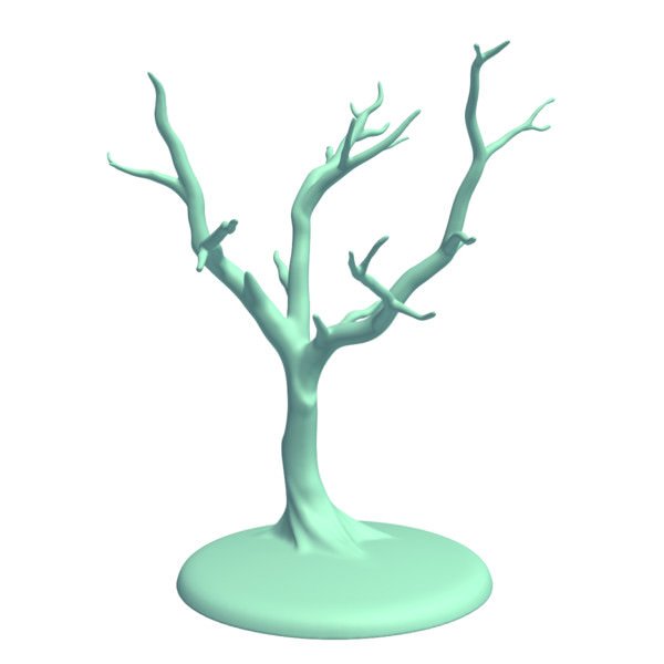 jewelry tree maple v1 novelties jewelrytreemaple printable lowpoly accessories 3D print model - Mito3D