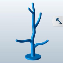 jewelry tree thick v1 printable lowpoly 3d print model - Mito3D