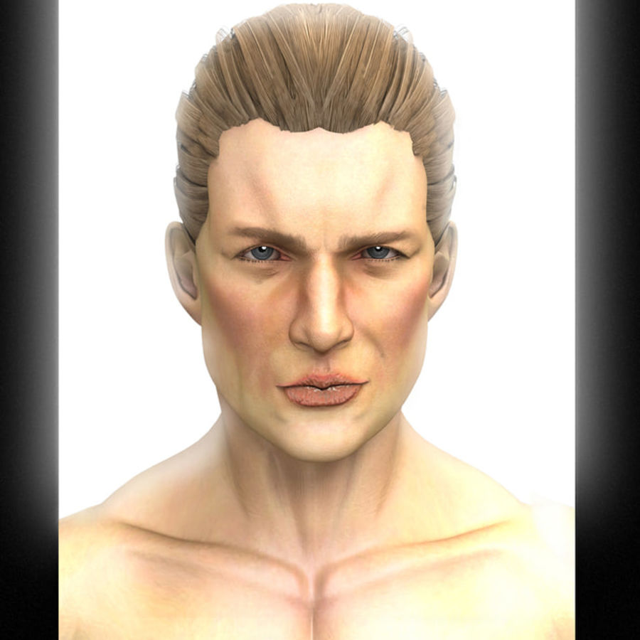 john athlete boy businessman character clothes dress expressions guys hair hairstyle human male man model nude people props realistic rig rowoss sportsman vocal 3D print model - Mito3D