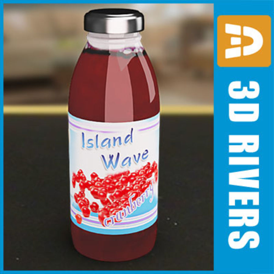 suco de garrafa 3drivers 3dr128 bebidas recipiente cranberries beber alimentos o galão mercadorias saudável inferior moll embalagem poli produto supermercado 3D print model - Mito3D