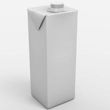 caja de jugo 1l la plaza 3d legionario bebida cuadro ladrillo cartón contenedor detalle exacto el fluido alimentos cocina líquido leche modelo pack embalaje papel producto real square agua 3d print model - Mito3D