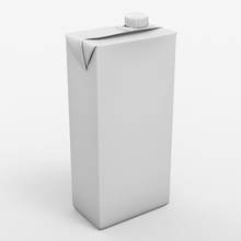boîte de jus 2l slim 3d légionnaire des boissons la brique en carton le conteneur détail exact fluide les aliments cuisine liquide lait modèle pack l'emballage papier produit réel paille l'eau 3d print model - Mito3D