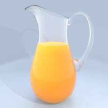 juice pitcher 2 beverage breakfast container drinking food fruit glass glassware health jug liquid model orange spect3r tableware thirsty water 3d print model - Mito3D