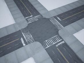 kavşağı 3dxperts mimarlık şehir bileşen karayolu model modüler yol sahne yerleşme sokak yapısı suburban trafik 3d print model - Mito3D