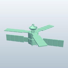 juno v1 probe outer space spacecraft printable lowpoly 3d print model - Mito3D
