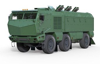 kamaz typhoon 4569 6 armoured carrier kamas military model mrap resl soviet taifun tank transport vehicle 3d print model - Mito3D