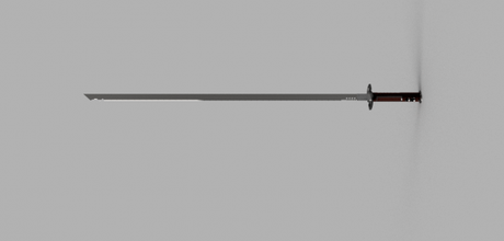 katana espada arma personalizado nuevo mano diseñada armas 3d print model - Mito3D