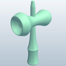 kendama v1 corps les jouets imprimable lowpoly 3d print model - Mito3D