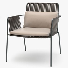 kettal net fauteuil club président tissu l'ameublement le mobilier jardin l'intérieur cuir métal de modèle moderne plein air l'oreiller rampadesign rotin réaliste siège canapé l'osier bois 3d print model - Mito3D