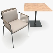 kettal net yemek koltuk masa cafe sandalye tasarım mobilyalar mobilya bahçe iç deri max metal model modern açık yastık rampadesign rattan kanepe tablo V-ray'in wicker ahşap 3d print model - Mito3D
