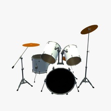 par des timbales v1 le tambour kit de musicales les instruments imprimable lowpoly musique 3d print model - Mito3D
