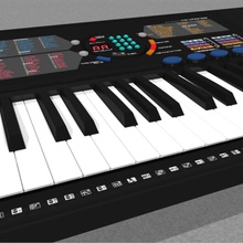 teclado yamaha psr180 c4d modelo 180 electrónica instrumento clave la música musical phantomliving psr sintetizador 3d print model - Mito3D