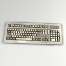 clavier apocalyptique ordinateur de l'électronique jeu pavé bas modèle vieux pièces poly post roodydoody 3d print model - Mito3D