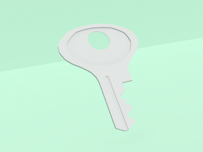key lock keys door item props 3d print model - Mito3D