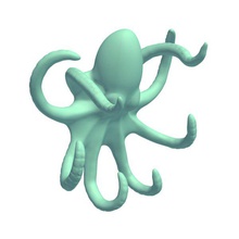 keyringwallmountoctopus v1 key ring wall mount octopus novelties printable lowpoly 3d print model - Mito3D