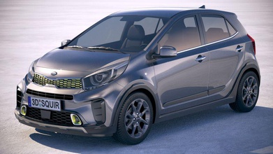 kia picanto x-line 2018 2019 2020 2021 asiatiques voiture ville compact coréenne hayon le coréen les lignes de modèle berline petite squir véhicule x 3d print model - Mito3D