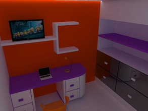 kid room 3dmodel 3drender architecture dmdesignve furnishings furniture home kidroom model scene 3d print model - Mito3D