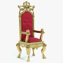 kings throne chair 2 abramsdesign ancient arm armchair castle design detail fabric furnishings furniture gold king medieval model old queen realistic royalty s seat 3d print model - Mito3D