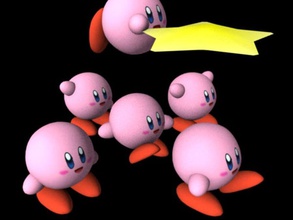 kirby brawl brother character dream fluff fluffball gamebrewers land mario melee pink smashed star super superstar warped yellow 3d print model - Mito3D