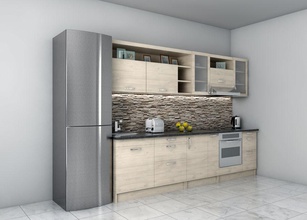 Küche 1 3d Architektur gekocht design Ess Essen Möbel Innenraum live Modell modern realistisch sind Szene Raum textur vedim vray 3d print model - Mito3D