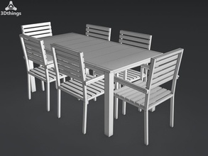 móveis de cozinha - 08 3dthings cadeira secretária mobiliário ikea a modelo tabela 3d print model - Mito3D