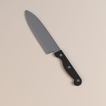 knife3 bescec cebollino cocinado los utensilios de cocina corte comedor alimentos el mobiliario cuchillo la carne metal modelo preparando bisturí slick tabla vajilla herramienta utensilio arma madera 3d print model - Mito3D