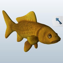 koi v1 21856frontpng de pescado acuático la vida imprimible lowpoly a acuática 3d print model - Mito3D
