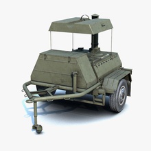 kp-130-Feld-Küche 130 Armee Auto Feld Spiel Küche kp niedrigere Metall Militär Modell poly Russland Russisch sergey ryzhkov sowjetische - Versorgung transport LKW UdSSR van Fahrzeug Wagen 3d print model - Mito3D