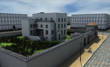 kundmanngasse mimarlık bina şehir ticari dhhh ev endüstriyel model ofis konut yol sahne gökdelen istasyonu sokak yapısı kule tren kentsel 3d print model - Mito3D