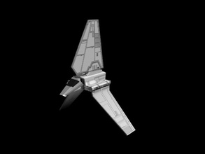 lambda-shuttle cruiser empire fighter gruftbestie imperial lambda model shuttle spacecraft spaceship star transport ufo war 3d print model - Mito3D
