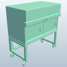 laminar flow cabinet v1 tools equipment printable lowpoly 3d print model - Mito3D
