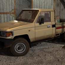 la land cruiser 4x4 bakkie coche copycatz pesado de tierra maya modelo recogida camión vehículo 3d print model - Mito3D