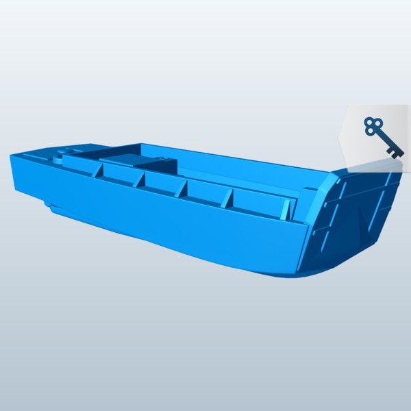 embarcações de desembarque v1 o pouso artesanato navios seacraft printable lowpoly enviado 3D print model - Mito3D