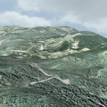 manzara mimarlık alan orman glade çim zemin arazi meadow model dağ doğa bitki sahne xen32 3d print model - Mito3D